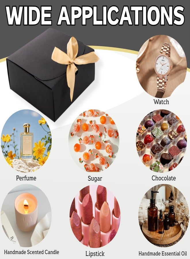 ZENFUN 36 Pack Small Black Gift Boxes with Lids, 4.5" x4.5"x2" Square Cardboard Gift Boxes with Champagne Wrap Ribbons, Proposal Box Gift Wrap Boxes for Presents Birthday Wedding Party Chocolate Candy - Image 5